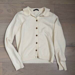 Brandy Melville Elise Wool Cardigan Ivory